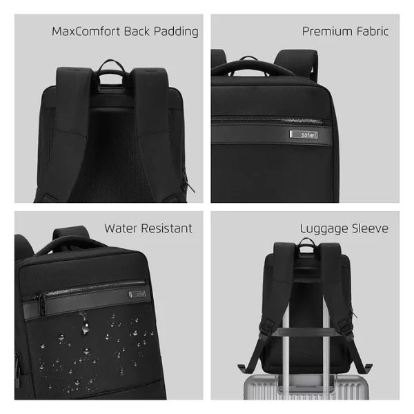 Safari Prime 22L Blue Formal Backpack with Laptop Compartment