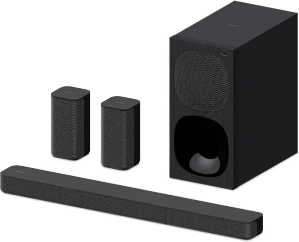 SONY HT-S20R 5.1ch Home Theatre with Dolby Digital, Subwoofer, Rear Speakers, 400 W Bluetooth Soundbar (Black, 5.1 Channel)